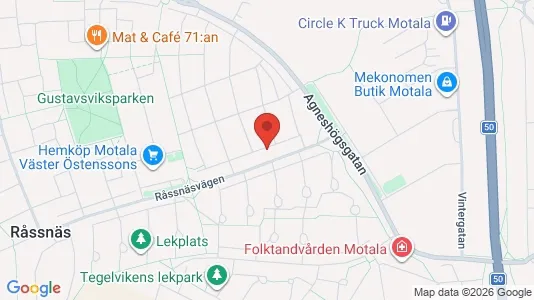Apartments for rent i Motala - kort over placeringen