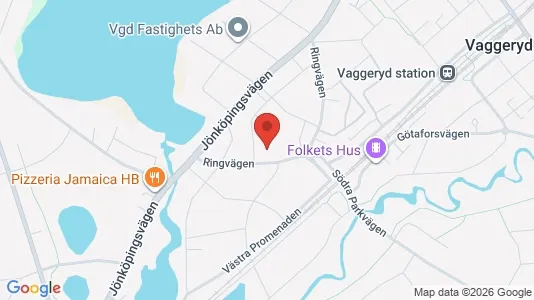 Apartments for rent i Vaggeryd - kort over placeringen