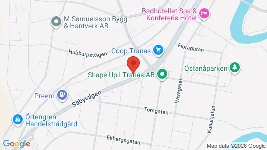 Apartments for rent i Tranås - kort over placeringen