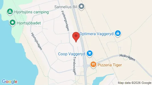 Apartments for rent i Vaggeryd - kort over placeringen