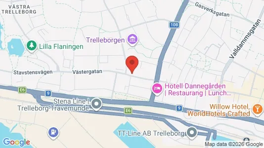 Apartments for rent i Trelleborg - kort over placeringen