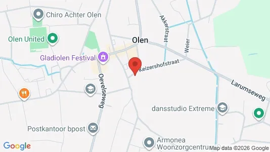 Apartments for rent i Olen - kort over placeringen