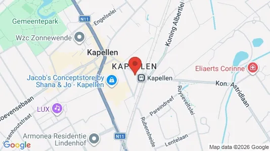 Apartments for rent i Kapellen - kort over placeringen