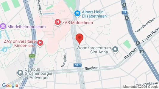 Apartments for rent i Antwerp Berchem - kort over placeringen