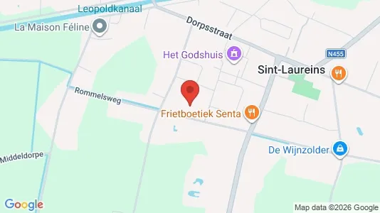 Apartments for rent i Sint-Laureins - kort over placeringen