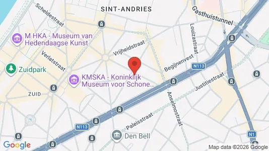 Apartments for rent i Stad Antwerp - kort over placeringen