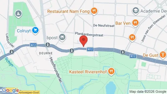 Apartments for rent i Antwerp Deurne - kort over placeringen