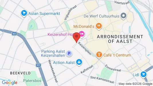Apartments for rent i Aalst - kort over placeringen