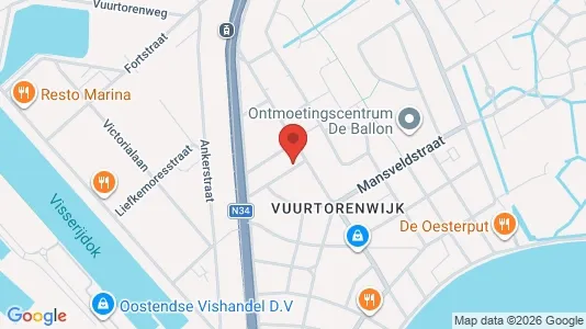 Apartments for rent i Oostende - kort over placeringen