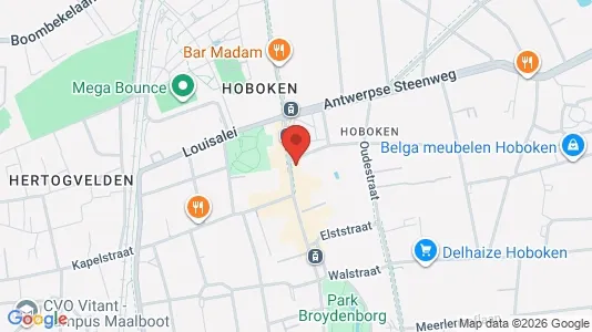 Apartments for rent i Antwerp Hoboken - kort over placeringen