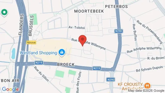 Apartments for rent i Brussels Anderlecht - kort over placeringen