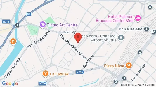 Rooms for rent i Brussels Anderlecht - kort over placeringen