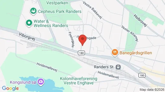 Apartments for rent i Randers C - kort over placeringen