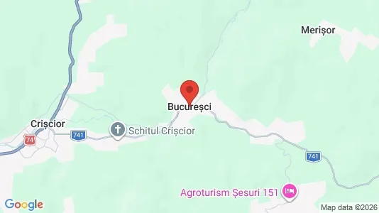 Apartments for rent i Bucureşci - kort over placeringen