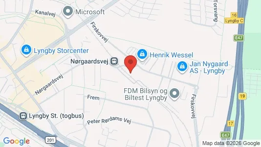 Apartments for rent i Kongens Lyngby - kort over placeringen