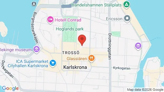 Apartments for rent i Karlskrona - kort over placeringen