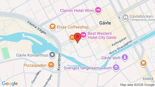 Apartments for rent i Gävle - kort over placeringen