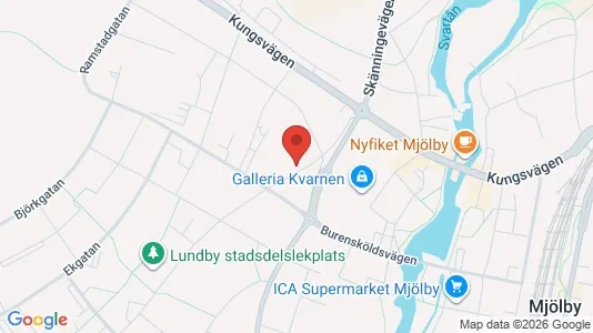Apartments for rent i Mjölby - kort over placeringen
