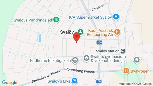 Apartments for rent i Svalöv - kort over placeringen