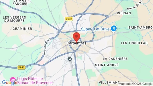 Apartments for rent i Carpentras - kort over placeringen