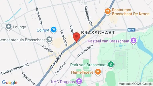 Apartments for rent i Brasschaat - kort over placeringen