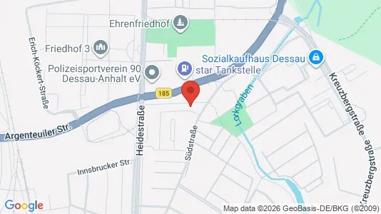 Apartments for rent i Dessau-Roßlau - kort over placeringen
