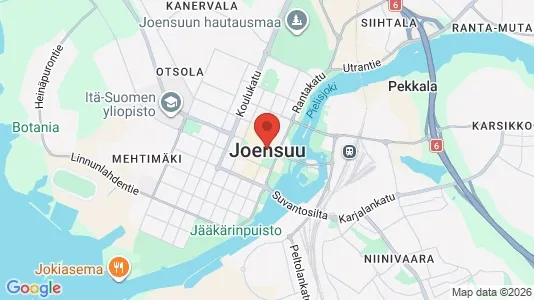 Houses for rent i Joensuu - kort over placeringen