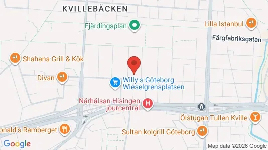 Apartments for rent i Lundby - kort over placeringen