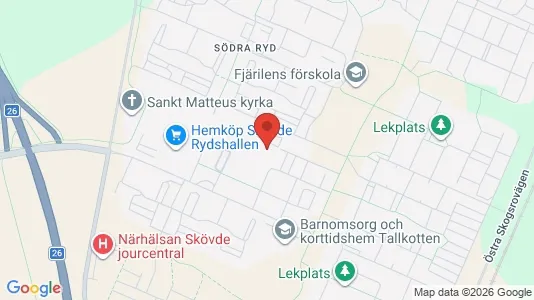 Apartments for rent i Skövde - kort over placeringen
