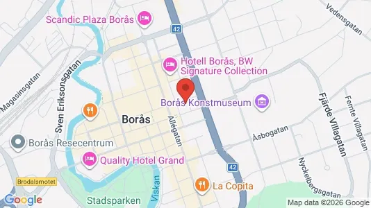 Apartments for rent i Borås - kort over placeringen