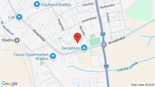 Apartments for rent i Kladno - kort over placeringen