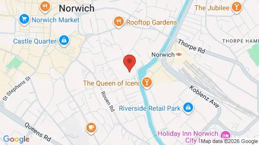 Apartments for rent i Norwich - Norfolk - kort over placeringen