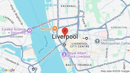 Apartments for rent i Liverpool - Merseyside - kort over placeringen