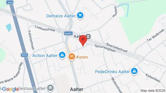 Rooms for rent i Aalter - kort over placeringen