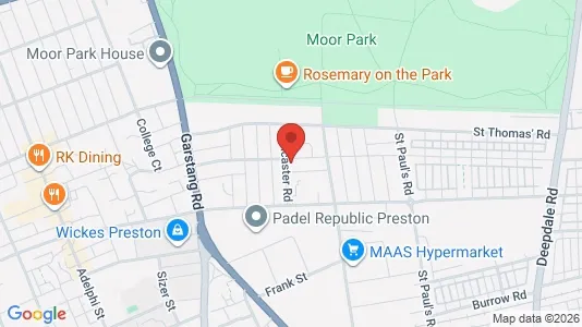 Apartments for rent i Preston - Lancashire - kort over placeringen