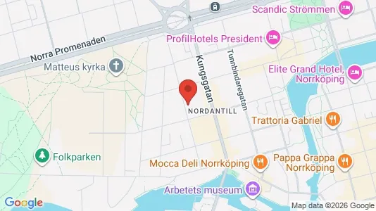 Apartments for rent i Norrköping - kort over placeringen