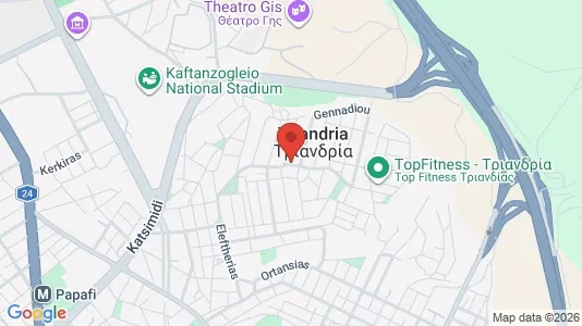 Apartments for rent i Thessaloniki - kort over placeringen