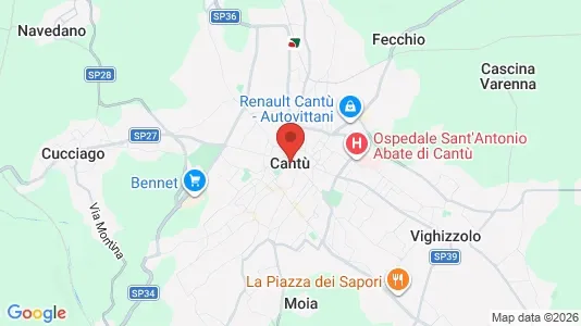 Apartments for rent i Cantù - kort over placeringen