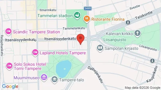 Apartments for rent i Tampere Keskinen - kort over placeringen