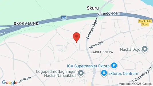 Apartments for rent i Nacka - kort over placeringen