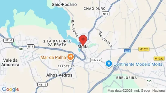 Apartments for rent i Moita - kort over placeringen