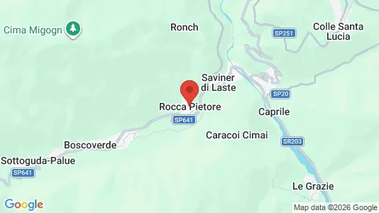 Apartments for rent i Rocca Pietore - kort over placeringen
