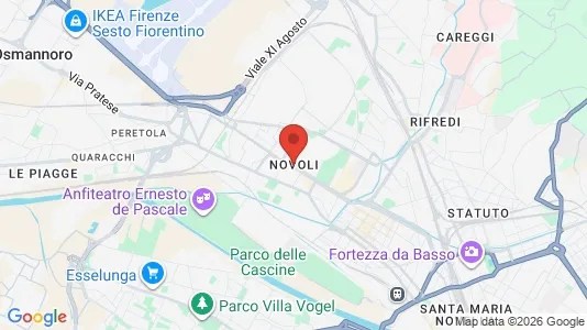 Apartments for rent i Novoli - kort over placeringen