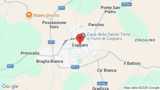 Apartments for rent i Copparo - kort over placeringen