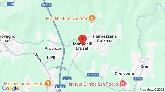 Apartments for rent i Monticelli Brusati - kort over placeringen