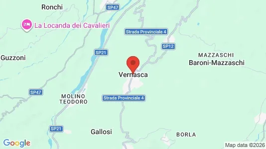 Apartments for rent i Vernasca - kort over placeringen