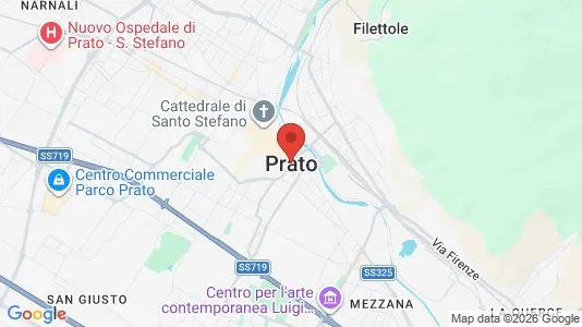 Apartments for rent i Prato - kort over placeringen