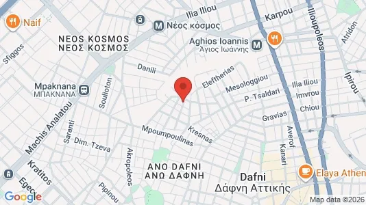 Apartments for rent i Ano Dafni - kort over placeringen