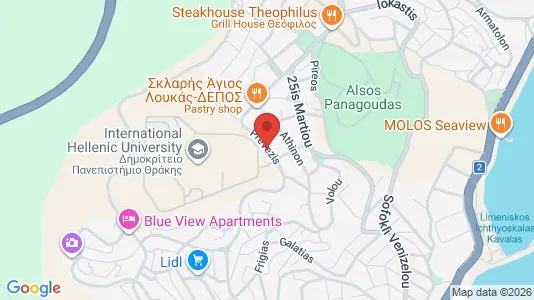 Apartments for rent i Kavala - kort over placeringen