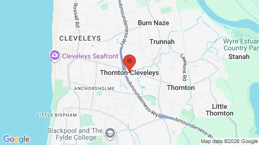 Apartments for rent i Thornton-Cleveleys - Lancashire - kort over placeringen